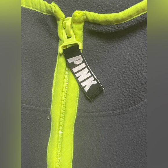 PINK VICTORIA’S SECRET CROPPED FLEECE ADJUSTABLE WAIST PULLOVER SWEATSHIRT - Picture 4 of 13